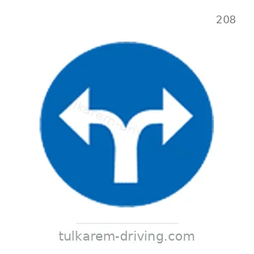 شاخصة المرور رقم 208